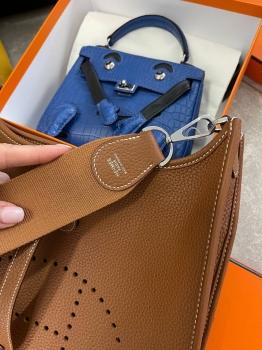 Сумка женская Evelyne 29 cm Clemence leather  Hermes Артикул BMS-140391. Вид 7
