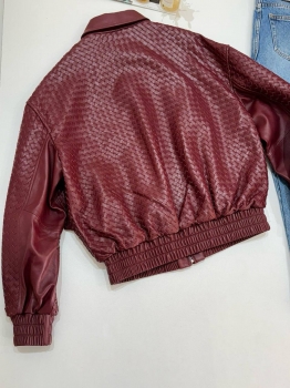 Кожаный бомбер  Bottega Veneta Артикул BMS-140829. Вид 5