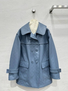 Кожаный тренч Gucci Артикул BMS-141063. Вид 1