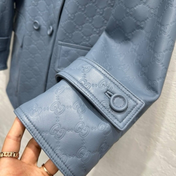 Кожаный тренч Gucci Артикул BMS-141063. Вид 3