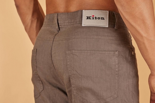 Брюки Kiton Артикул BMS-141148. Вид 3