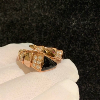 Кольцо Serpenti — это ювелирное изделие в дизайне бренда, вдохновлённое образом змеи  Bvlgari Артикул BMS-141275. Вид 2