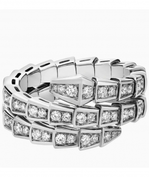 Золотое кольцо с бриллиантами  Serpenti Bvlgari Артикул BMS-141276. Вид 5