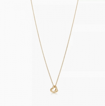 Подвеска   коллекция Open Heart из желтого золота  18 карат  Tiffany&Co Артикул BMS-141279. Вид 4