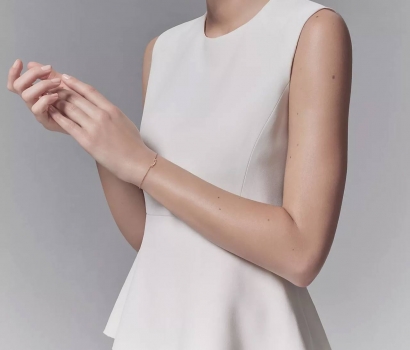 Браслет Smile из розового золота с бриллиантами Tiffany&Co Артикул BMS-141281. Вид 1