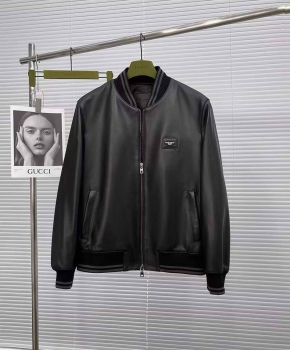 Кожаная куртка  Dolce & Gabbana Артикул BMS-141305. Вид 1