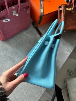 Сумка женская Birkin , 25, PHW Epsom leather  Hermes Артикул BMS-141845. Вид 4