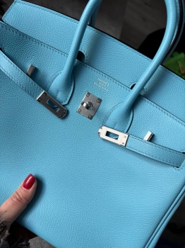 Сумка женская Birkin , 25, PHW Epsom leather  Hermes Артикул BMS-141845. Вид 5