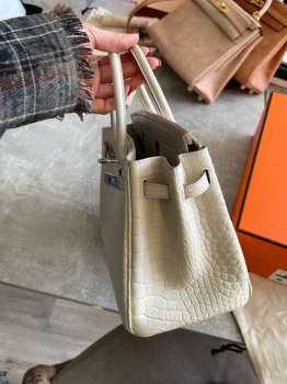 Сумка женская Birkin, 25 Crocodile Niloticus Mat Hermes Артикул BMS-141931. Вид 5