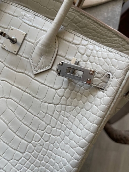 Сумка женская Birkin, 25 Crocodile Niloticus Mat Hermes Артикул BMS-141931. Вид 6