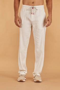 Льняные брюки  Kiton Артикул BMS-142139. Вид 4