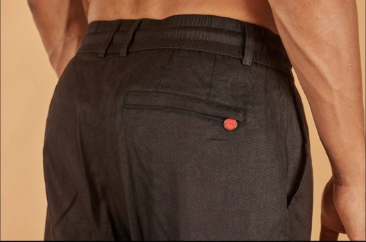 Льняные брюки  Kiton Артикул BMS-142138. Вид 5