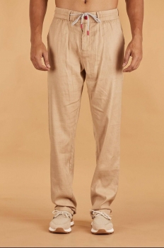 Льняные брюки  Kiton Артикул BMS-142137. Вид 3