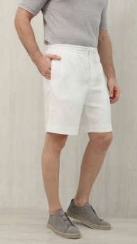 Льняные шорты ZEGNA Артикул BMS-142143. Вид 3