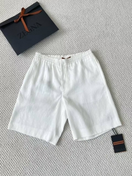 Льняные шорты ZEGNA Артикул BMS-142143. Вид 5
