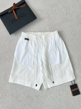 Льняные шорты ZEGNA Артикул BMS-142143. Вид 8