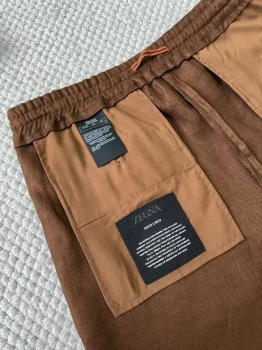 Льняные шорты ZEGNA Артикул BMS-142142. Вид 6