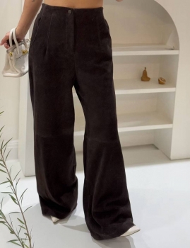 Замшевые брюки Brunello Cucinelli Артикул BMS-142180. Вид 1