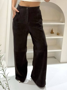 Замшевые брюки Brunello Cucinelli Артикул BMS-142180. Вид 2