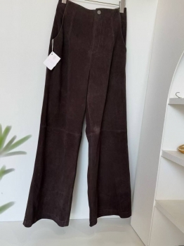Замшевые брюки Brunello Cucinelli Артикул BMS-142180. Вид 3