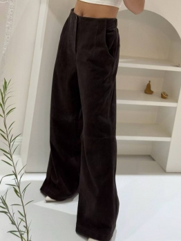 Замшевые брюки Brunello Cucinelli Артикул BMS-142180. Вид 4