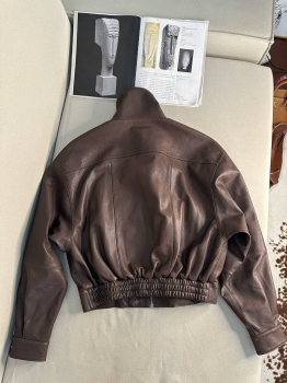 Куртка кожаная  Yves Saint Laurent Артикул BMS-142223. Вид 4