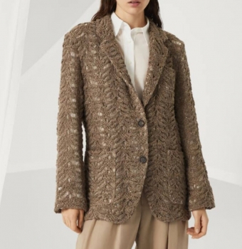 Жакет Foliage Lace Brunello Cucinelli Артикул BMS-142371. Вид 1