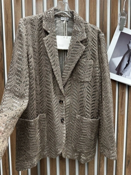 Жакет Foliage Lace Brunello Cucinelli Артикул BMS-142371. Вид 3