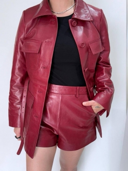 Кожаный жакет Gucci Артикул BMS-142533. Вид 2