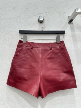 Кожаные шорты  Gucci Артикул BMS-142536. Вид 1