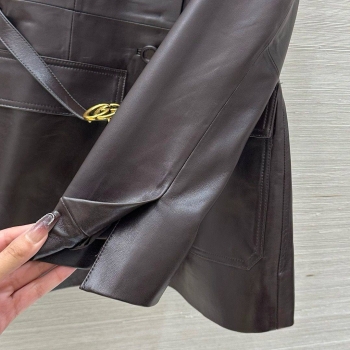Кожаный жакет Gucci Артикул BMS-142534. Вид 3