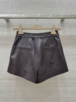 Кожаные шорты  Gucci Артикул BMS-142535. Вид 3