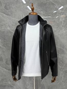Куртка кожаная Hermes Артикул BMS-142566. Вид 4