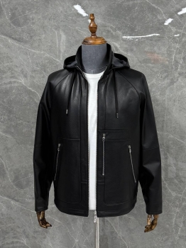 Куртка кожаная Hermes Артикул BMS-142566. Вид 5