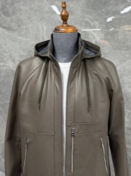 Куртка кожаная Hermes Артикул BMS-142565. Вид 2