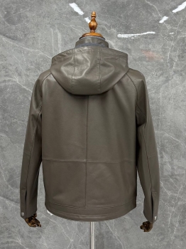 Куртка кожаная Hermes Артикул BMS-142565. Вид 4