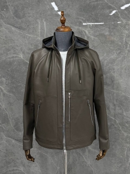 Куртка кожаная Hermes Артикул BMS-142565. Вид 5