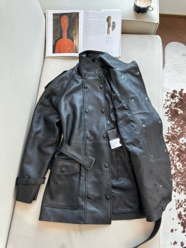 Кожаная куртка Yves Saint Laurent Артикул BMS-142741. Вид 3