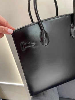 Сумка женская Birkin, 30, PHW Box leather Hermes Артикул BMS-142995. Вид 5