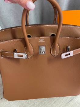 Сумка женская Birkin , 25  Swift Leather Hermes Артикул BMS-143140. Вид 3