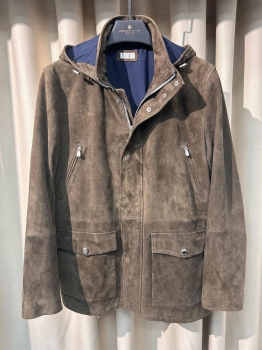 Замшевая куртка Brunello Cucinelli Артикул BMS-143235. Вид 1