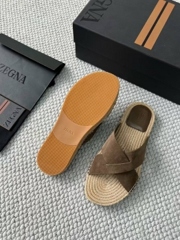 Шлепанцы  ZEGNA Артикул BMS-143252. Вид 4