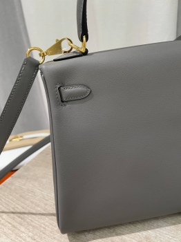 Сумка женская Kelly, 25, GHW Epsom leather  Hermes Артикул BMS-143271. Вид 5
