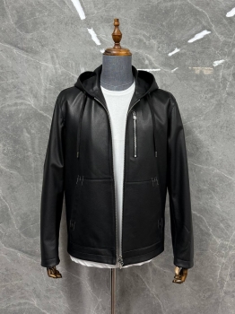  Куртка кожаная Hermes Артикул BMS-143363. Вид 4