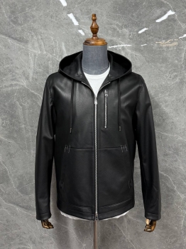  Куртка кожаная Hermes Артикул BMS-143363. Вид 1