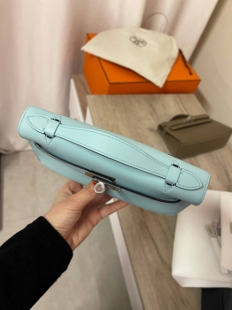 Сумка женская Kelly Pochette Aqua color  Hermes Артикул BMS-143506. Вид 2