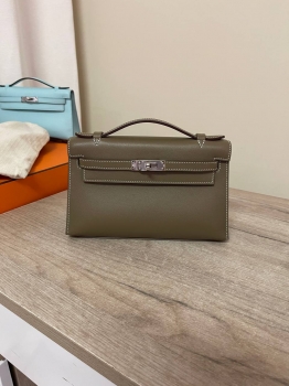 Сумка женская Kelly Pochette Taupe color Hermes Артикул BMS-143505. Вид 1