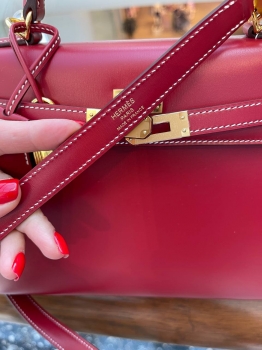 Сумка женская Kelly, 25, GHW Box leather  Hermes Артикул BMS-143772. Вид 4
