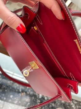 Сумка женская Kelly, 25, GHW Box leather  Hermes Артикул BMS-143772. Вид 5