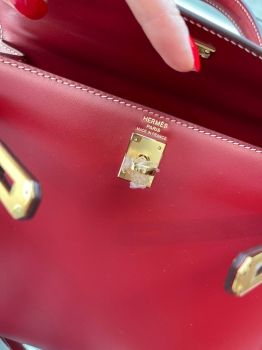 Сумка женская Kelly, 25, GHW Box leather  Hermes Артикул BMS-143772. Вид 6